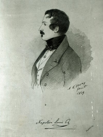 Portrait of Napoleon III as a Young Man by Alfred d